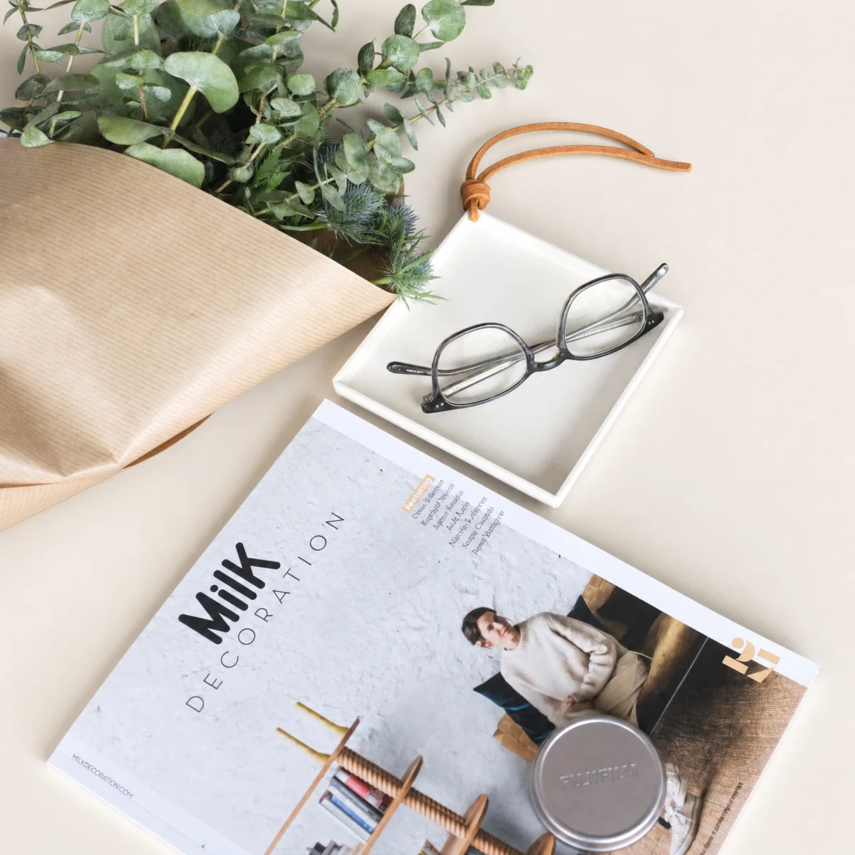 Edel — petit plateau blanc lait